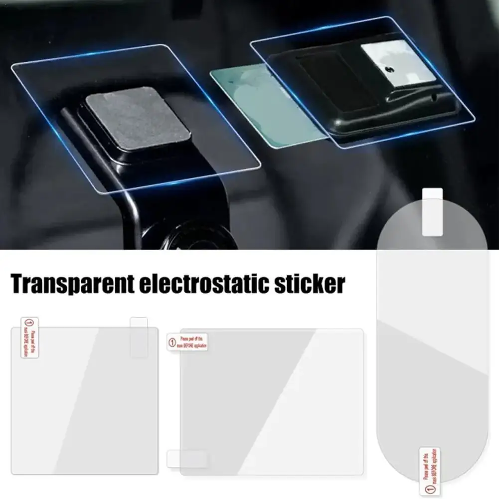 Car Windshield Electrostatic Sticker For ETC Dash Cam Double-sided Seamless Car DVR Paste Film Decal Decor Auto Accessories