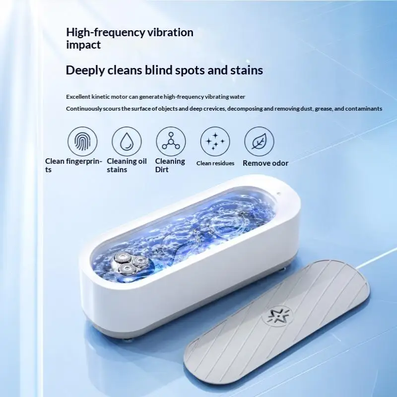 Ultrasonic Denture Cleaner Dual USB Rechargeable Battery Powered Portable Cleaning Machine for Glasses Jewelry Home - view 5