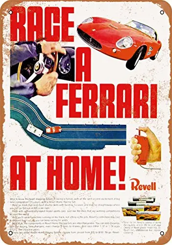 Metal Sign - 1965  Slot Car Racing - Vintage Look Wall Decor for Cafe Bar Pub Home Beer Decoration Crafts