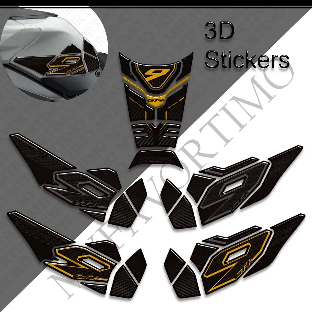 Motorcycle For Tracer 9 GT 9GT + 9GT+ Tank Pad Cap Gas Fuel Oil Kit Knee Protector Fairing Fender Hand Guard Stickers 2025 2026