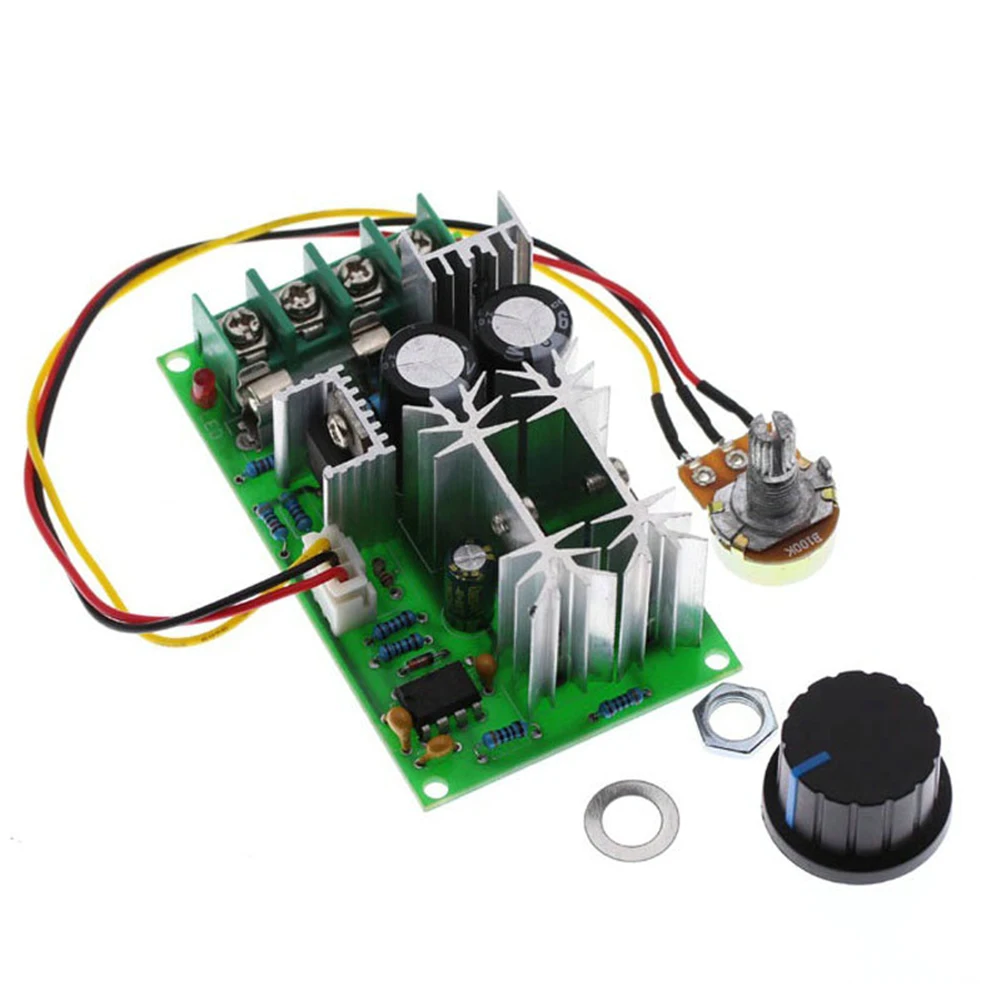 PWM DC Motor Speed Controller Switch, Regulador de Tensão, Módulo de Alta Potência, 10-60V, 1200W, DC, 20A