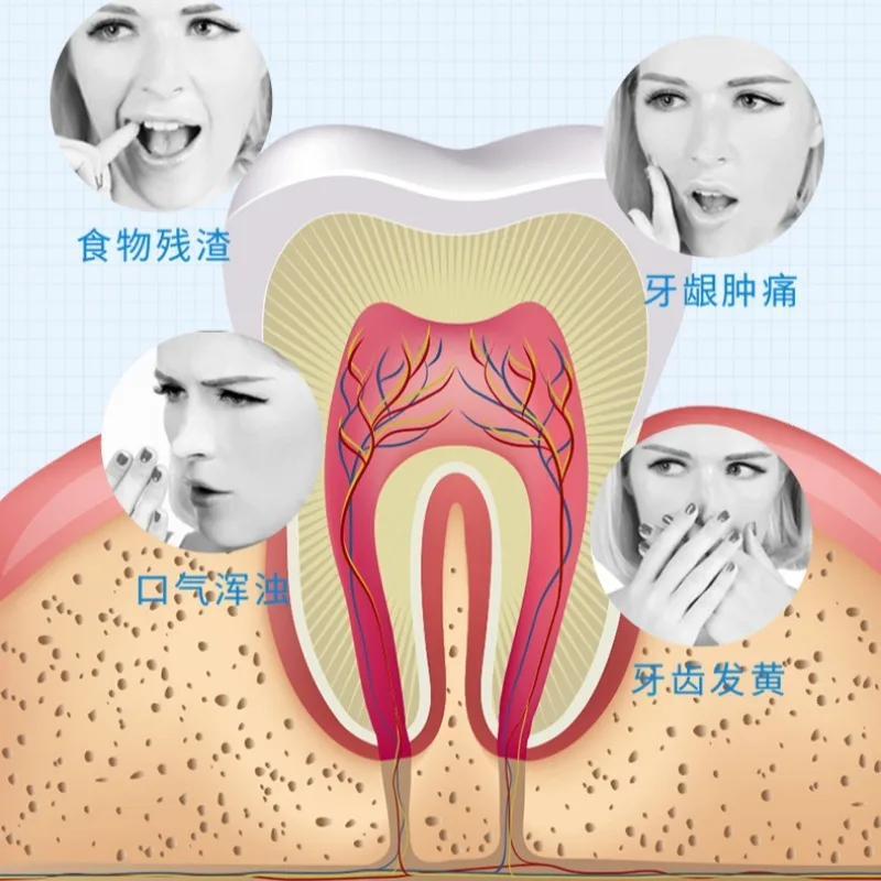 Fio dental descartável escova macia para lacunas de dente escovas de limpeza gengival palito de dente massagem elástica lacuna de dente 50 peças убkus Ниukan