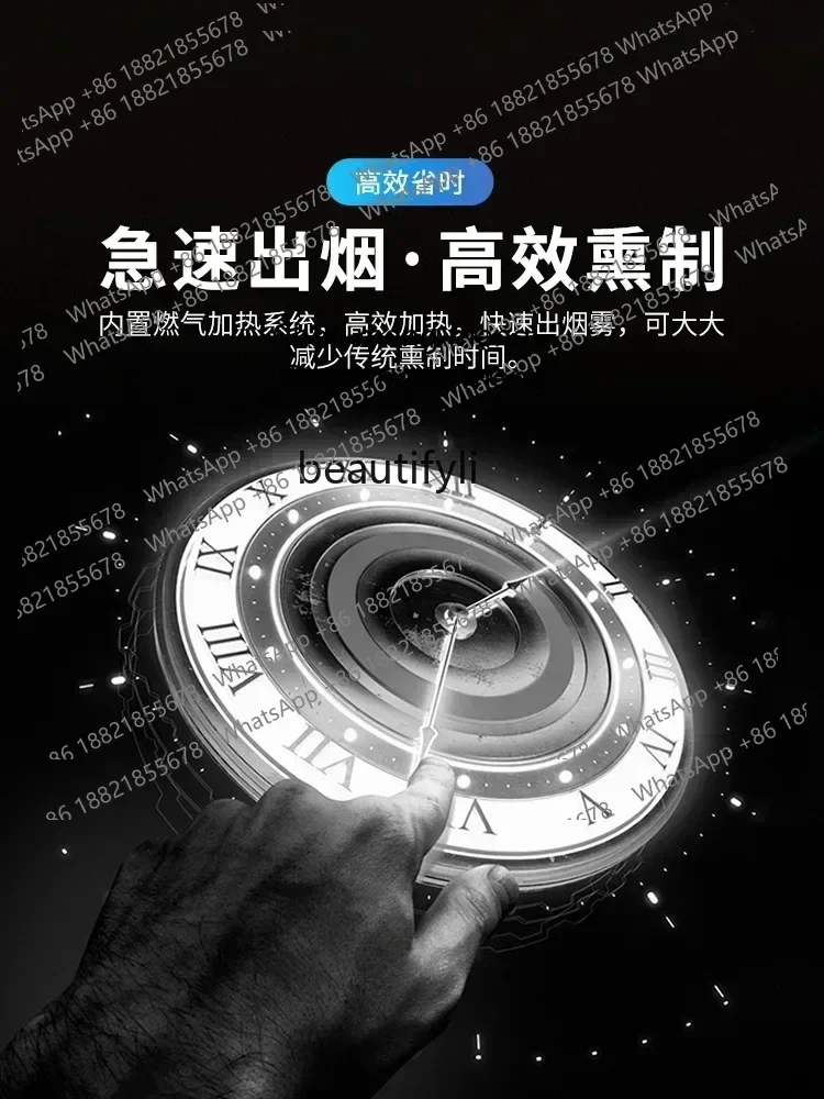 

Zi5556Hot sales Smudging Machine Commercial Bacon Chicken in Brown Sauce Sausage Red Bean Dry Deli Smoked Box Roasting Pot Equi