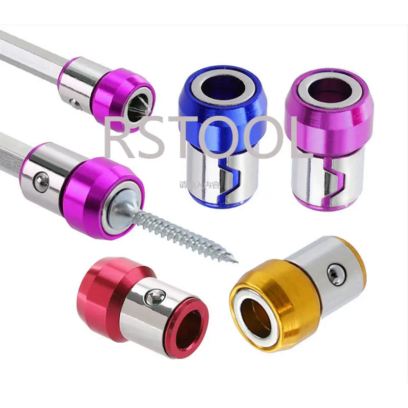 Đa Năng Vòng Nam Châm 1/4 "Kim Loại Vít Vòng Nam Châm Cho 6.35Mm Vít Chống Ăn Mòn Mũi Nam Châm mạnh Mẽ Nhẫn