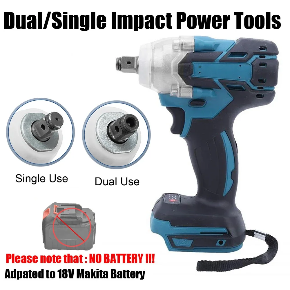 

Brushless Electric Impact Wrench 2800N.M Torque Removal Screw Nut Screwdriver Home Power Tool for Makita 18V Batte