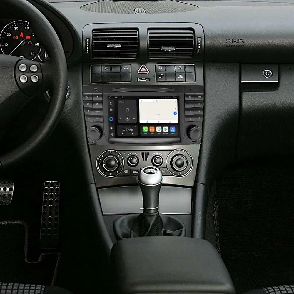 Route Android 10 Car GPS for Mercedes Benz W203 W219 with Canbus, Support Steering Wheel Control Car Radio