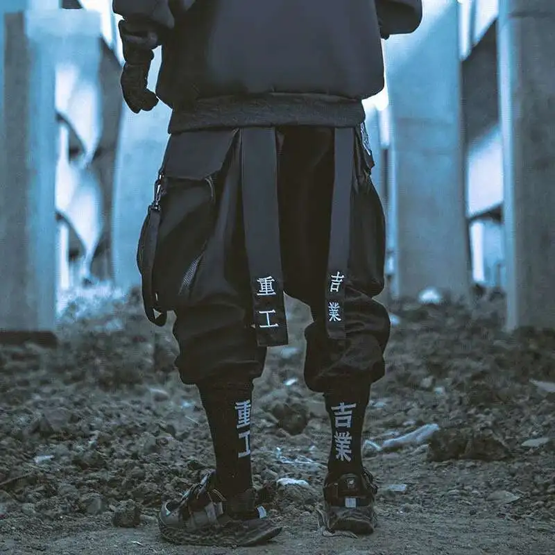 HKSH Heavy Industry Fashion Tactical Dark Cargo Pants Spring Autumn New Dark Leggings Men\'s Tide Pockets Casual Overalls HK0697
