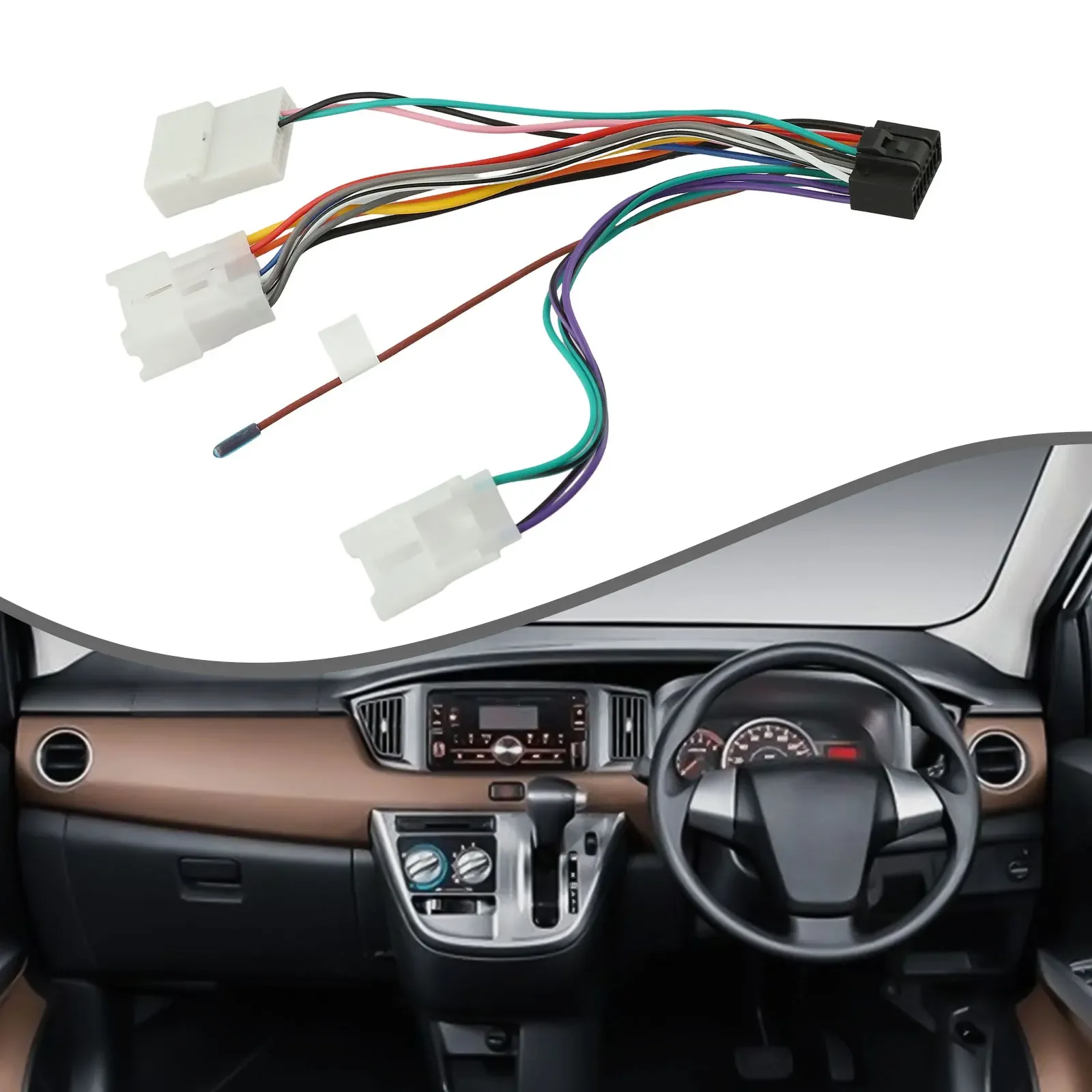 Car For ISO Wiring Harness for Toyota and For Lexus Easy Installation for Stereo Radio Compatible with Multiple Models