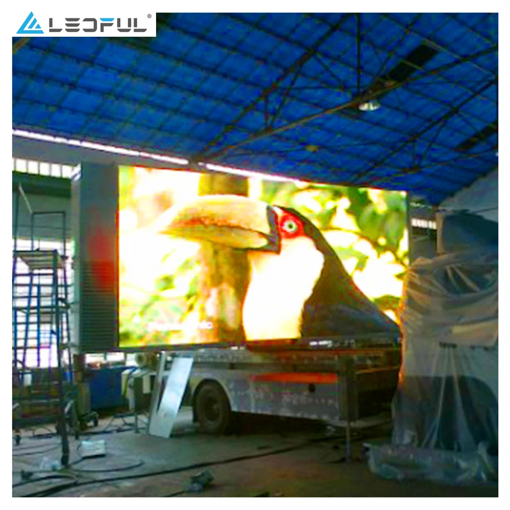 Display a LED per camion mobile per veicoli con rimorchio P6 P8 P10 per cartello pubblicitario video a colori