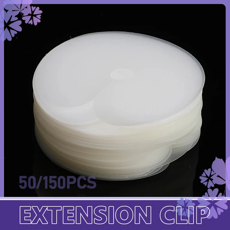 50/150PCS PVC Round Hair Heat Protector Shields Heat Insulation Sheet Protector Shield Scale Styling Accessories Hair Extensions