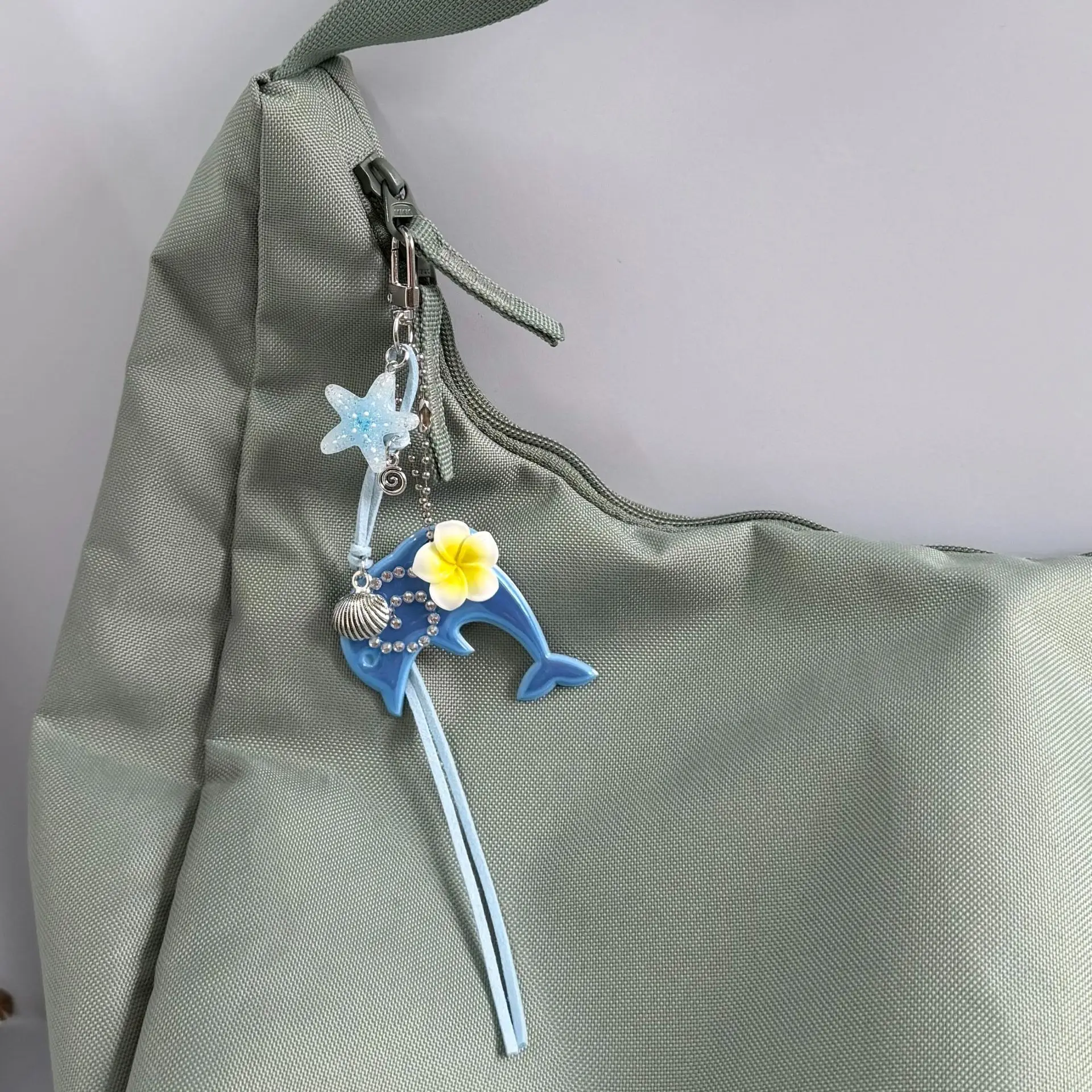Dolphin Keychain Vintage Cartoon Dolphin Pendant Charm Phone Strap For Bag Purse Backpack Decoration