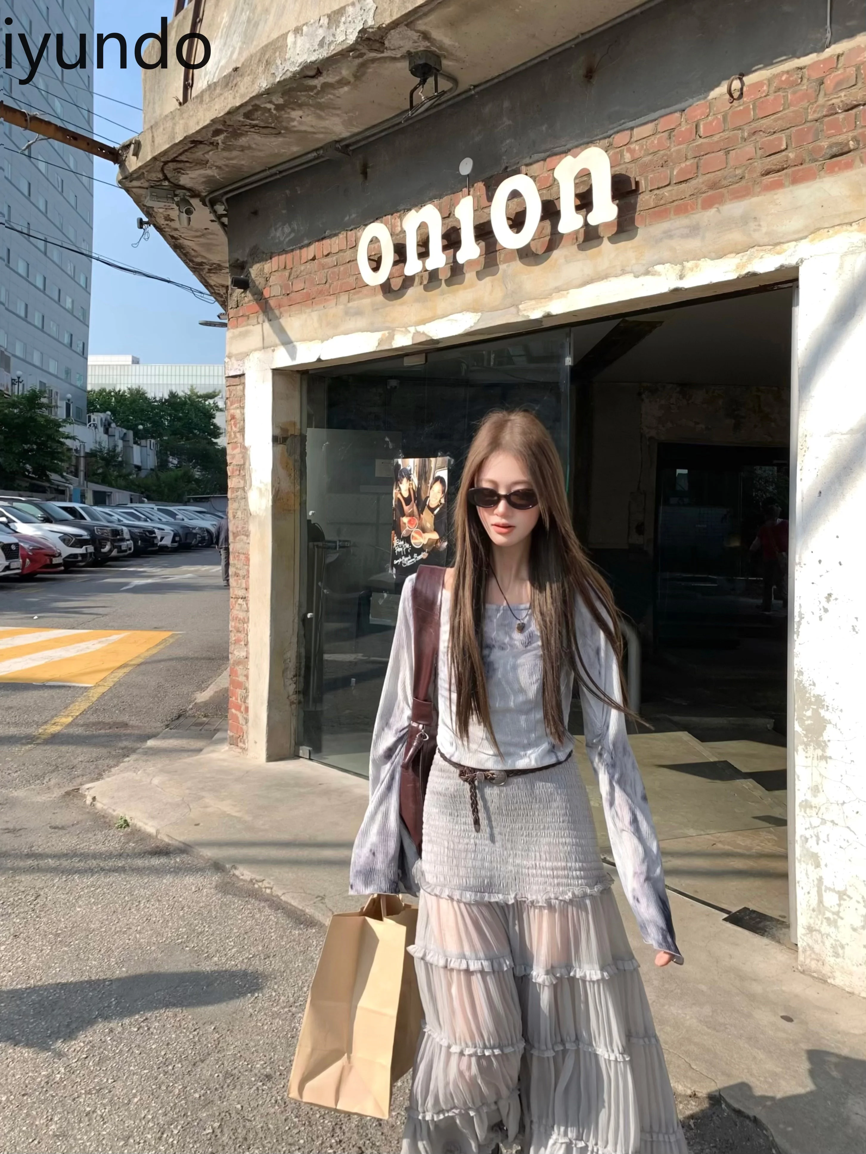 ปลอม 2 ชิ้นGradientเย็บฤดูร้อนชุดยาวVestidos Elegantes Para Mujer Regulai Fit Vestidos De Mujer