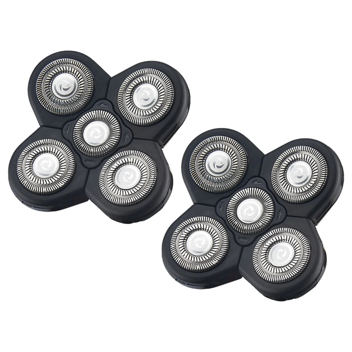 

A14G-2PCS Сменная бритва, электробритва 5D, независимо 5 резаков, плавающее лезвие из нержавеющей стали