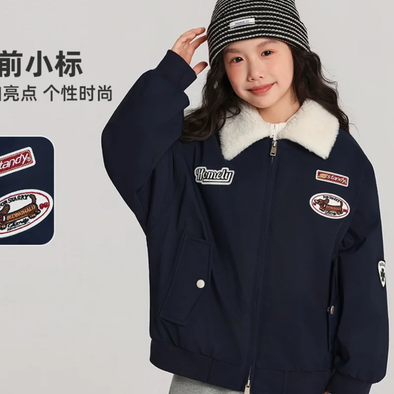 

Fashion Children's Clothing Kawaii Casual Coat Tops Korean Kids Clothes 2025 Autumn Women's Teen From 12 14 Years Old Girl Boy