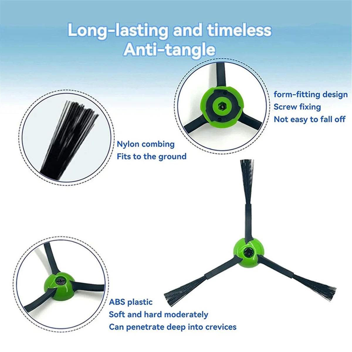 I & J & E 시리즈용 엣지 스위핑 브러시, I7, I7 +, I8, I8 + 콤보 J7 +,J9 +,J5 +,I5 + 플러스, E5, E6 진공