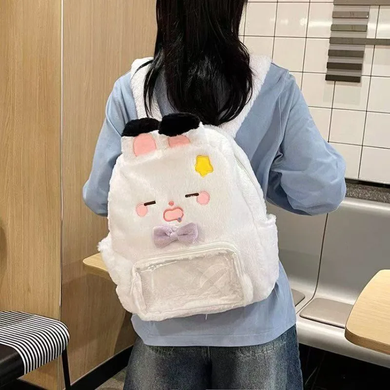 Love And Deepspace Game Sylus Cosplay Backpack Student Plush Shoulder Bag Cute Crossbody Bag Large Capacity in Stock Hot