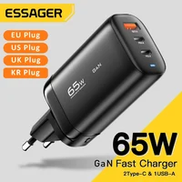 Essager 65W GaN USB-C Charger – PD / PPS Fast Charging for Laptops, Samsung, Xiaomi, iPhone