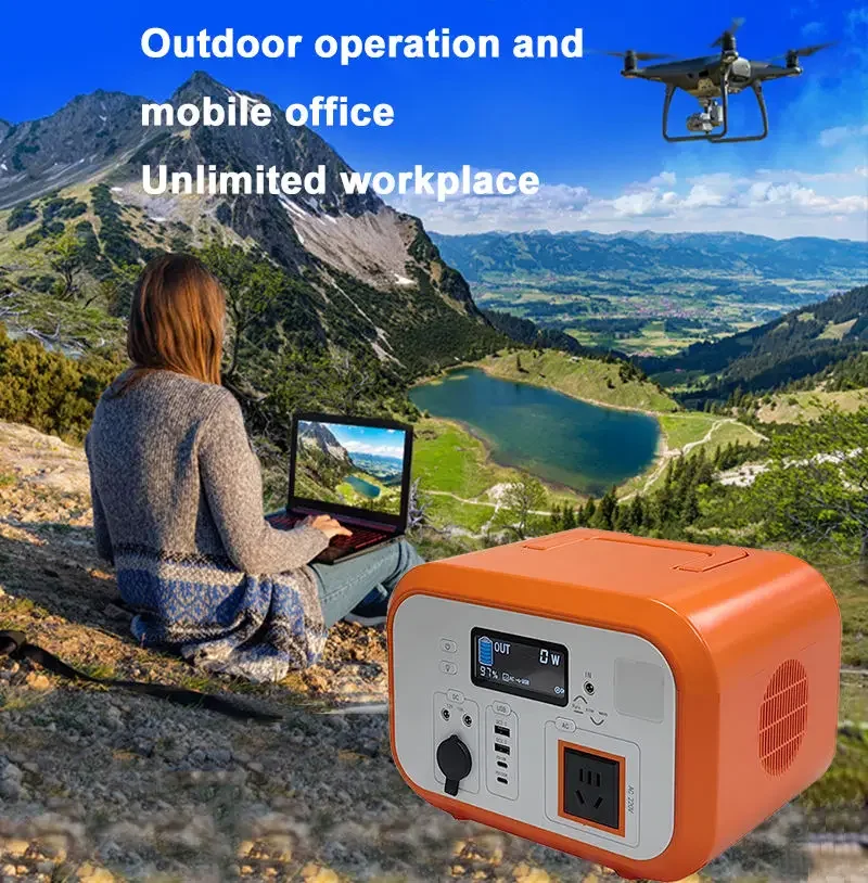 Outdoor Solar Bank Station 220V Mini Solar Generator 600w Portable Charging Station
