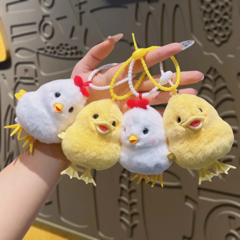 Leuke Simulatie Pluche Wind Up Interactieve Kuiken Eend Pop Knuffels Kuiken Uurwerk Wandelspeelgoed Verjaardagscadeau voor kinderen