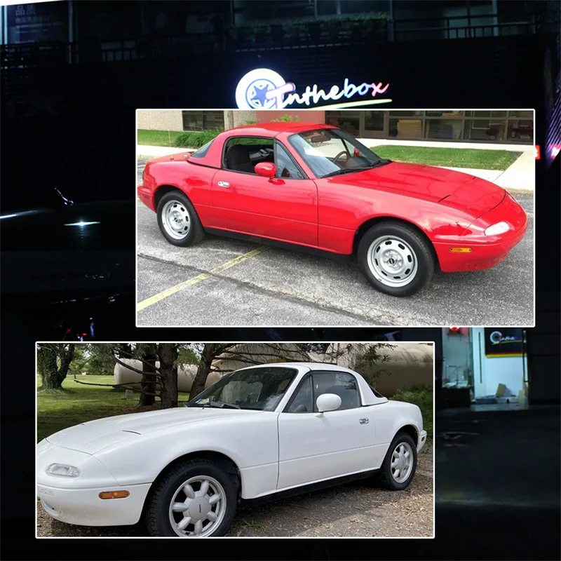 Gtinthebox Geräucherte Linse vorne/hinten Stoßstange Seitenmarkierungsleuchte Abdeckung Gehäuse für Mazda Miata/MX-5 1990–2005, keine Glühbirne/Sockel – Detail 10