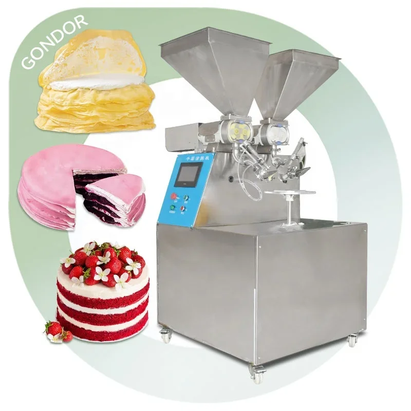 Maker Decoration Painting Icing Birthday Crepe Cake Covering Cream Spreading Decorate Machine for Cake