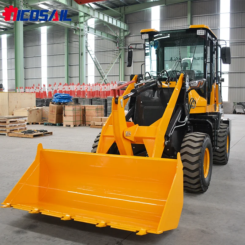 

Nicosail Brand New 4x4 Mini Loader Wheel Loader 0.8Ton Mini Wheel Loader for Sale Price