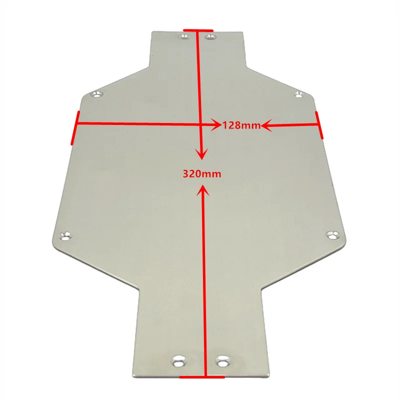 Metall-Upgrade-Fernbedienung, Auto-Spiegel-Chassis-Rüstung aus Edelstahl 304, passend für MJX 1/10 10303 10304