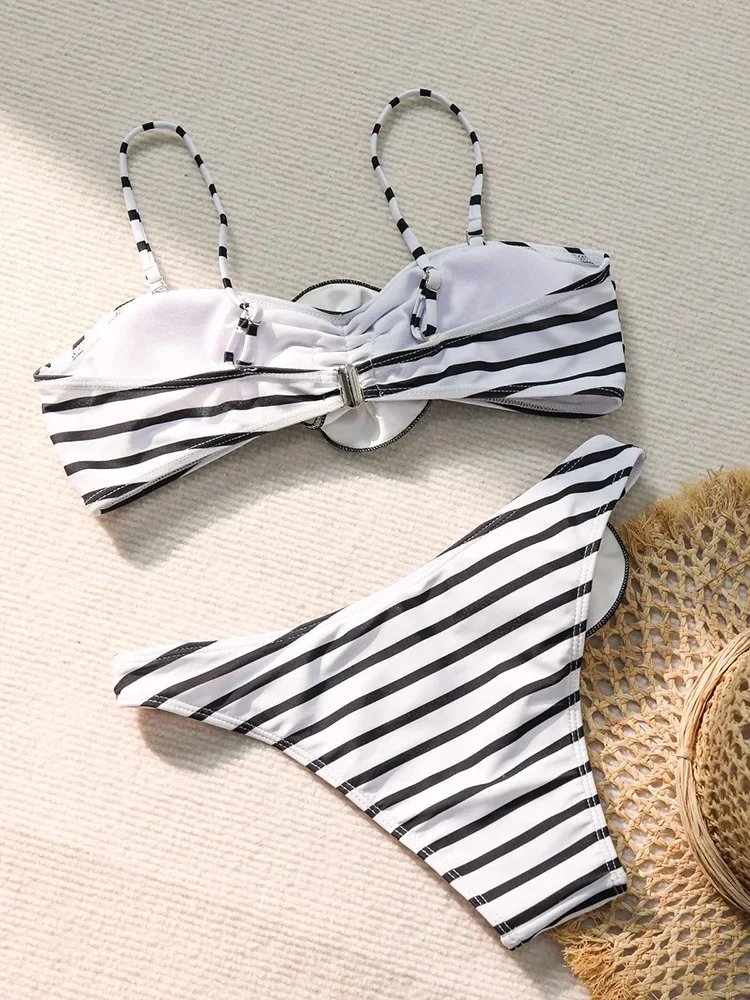 Sexy Floral Bikinis 2 Piece Set Women Split Swimsuit High Waist Beach Triangle Pants Bikini 2026 New Summer Swimwear Bikinis Set