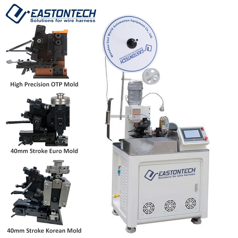 Hot Blades Single Head Crimping Machine EW-21E Wire Cutting Stripping Terminal Crimping Machine