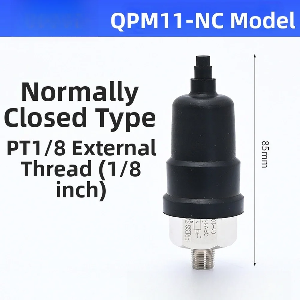 Adjustable Diaphragm Pressure Switch QPM11 for Pneumatic Pump Control Dual Function Mode Stainless Steel Housing