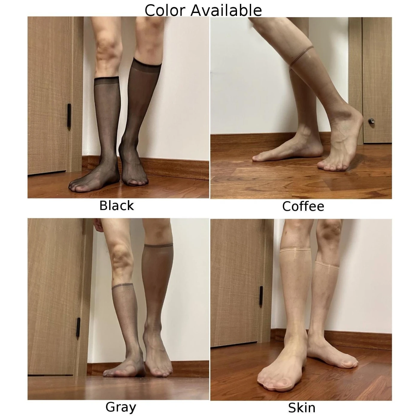 Mens Sexy Ultra Thin Socks See Through Breathable Stockings Dress Set Socks