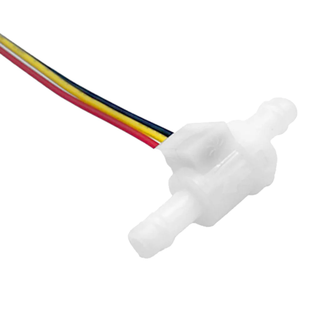 Imagem -02 - Mini Sensor de Fluxo de Água para a Máquina de Café Tamanho Pequeno Interruptor do Medidor de Fluxo de Fluido Sen-hz06d Dc3v 5v 24v 0.05 a 1.5l por Min
