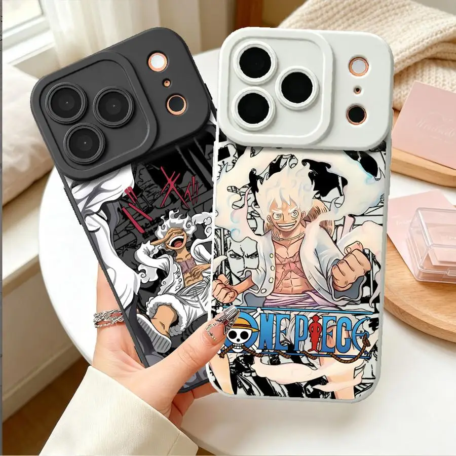 Case for Apple iPhone 17 Pro Max 13 Air 16 12 Plus 14 11 15 Pro TPU Phone Cover O-One Piece Luffy 5 Gear