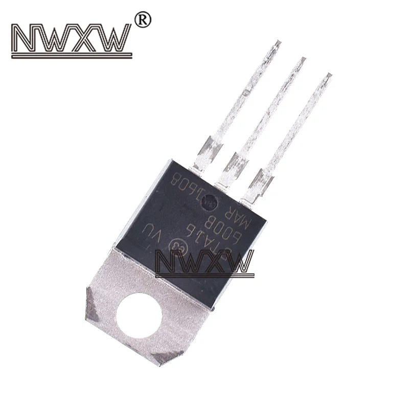 10 Stks/partij BTA16-600B Bidirectionele Thyristor BTA16 16A 600V Rechte Plug Transistor TO220