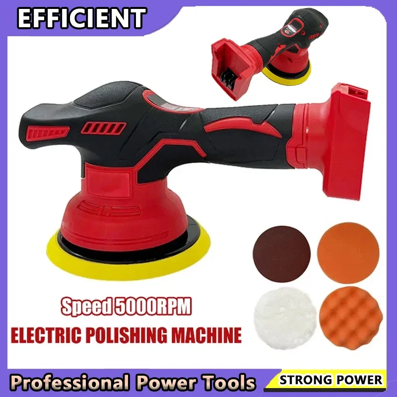 Polerka akumulatorowa Milwaukee, 8 prędkości, wyświetlacz cyfrowy, maszyna do polerowania i woskowania samochodów, bateria litowa 18V, do detailingu samochodowego