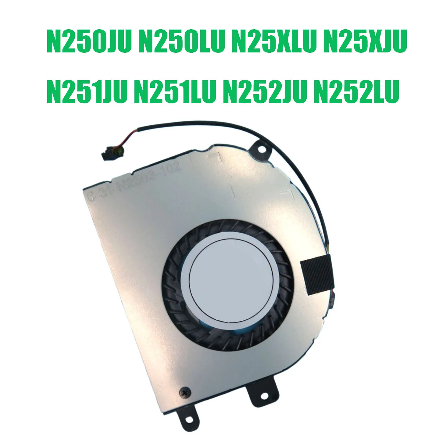 

For CLEVO N250JU N250LU N25XLU N25XJU N251JU N251LU N252JU N252LU DC5V 3PIN 3Lines Laptop CPU Fan New