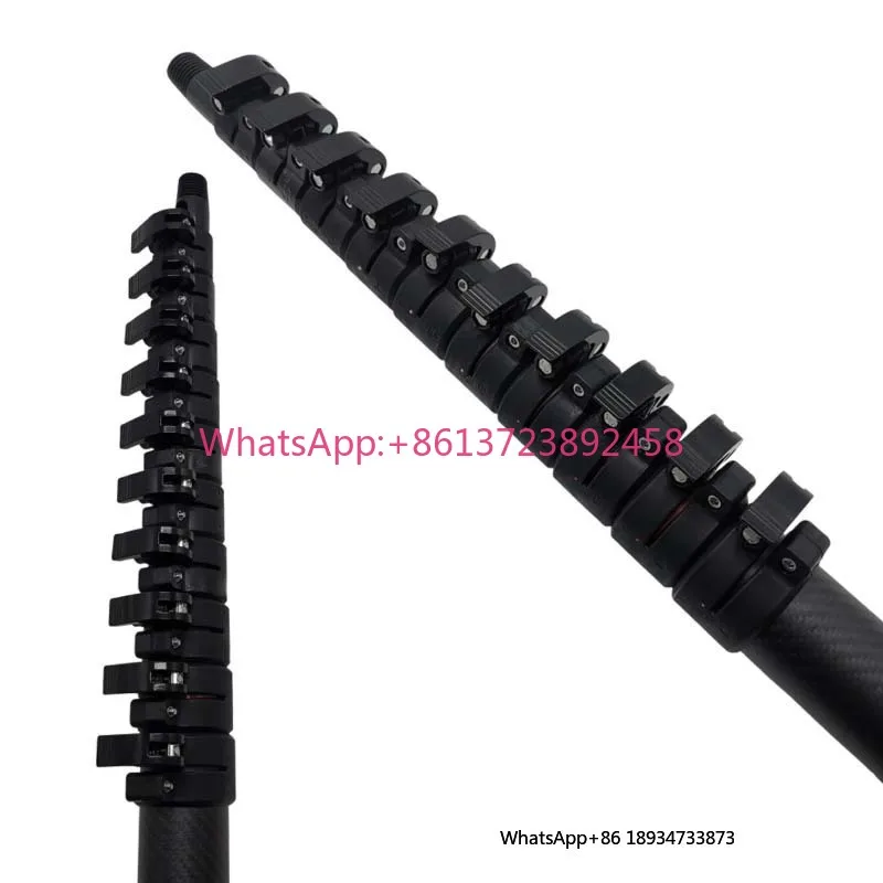 Ultra-Long Reach 70ft Telescopic Carbon Fiber Pole for Construction / Utility Work