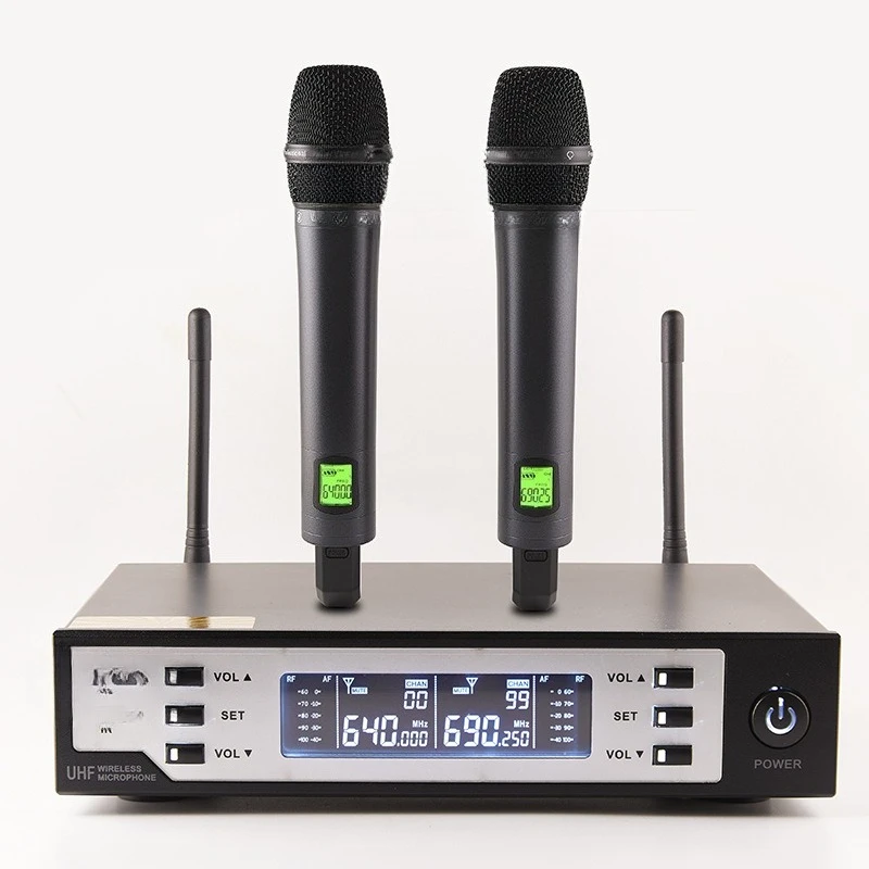 

S2 dual wireless dynamic microphone handheld microphone outdoor live broadcast Karaoke conference singing stage professional