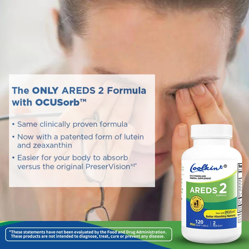 AREDS 2 Eye Vitamin and Mineral Supplement with Lutein, Vitamin C, Zeaxanthin, Zinc and Vitamin E To Protect Vision