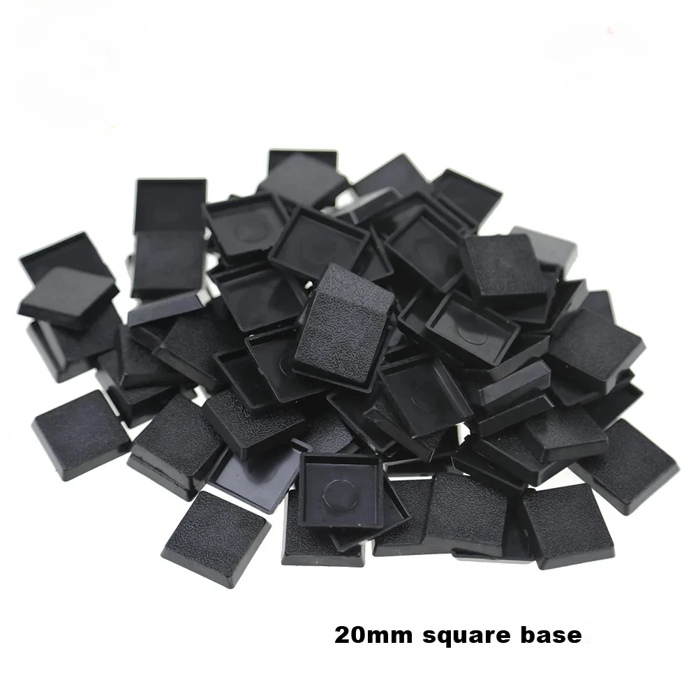 20mm Square Bases Made From Plastic for Table Games Bases for Warhamemr