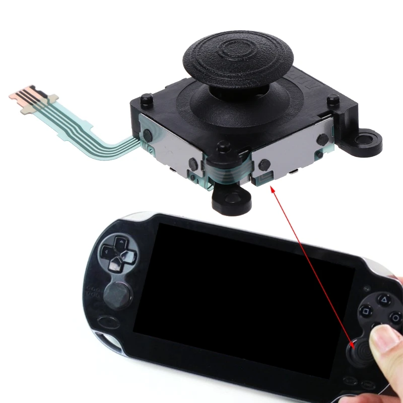 

M2EC For PSVita PS Vita 2000 Slim 3D Analog Joystick Controller Thumb Stick Replacement for PSV2000 PSV 2000 Analog Repair