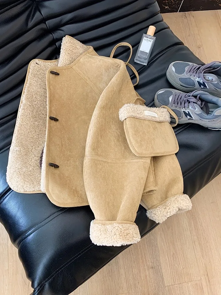 

Ретро-куртка-косуха на пуговицах для женщин, осенняя, высококачественная, элегантная, приталенная, с длинными рукавами, для повседневной носки, свободного кроя