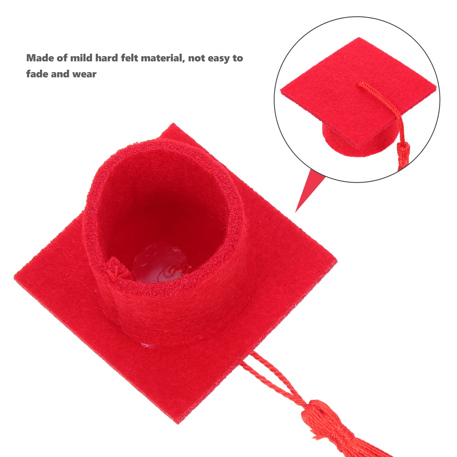 

6 Pcs Graduation Cap Mini Hat Goblet Cover Accessories Bottle Caps Topper Small Covers Hats