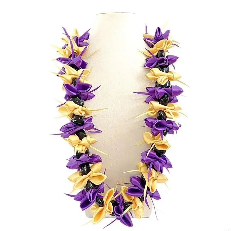 

Ribbon Flower Necklace for Graduates and Organizers Party Celebrations Necklaces