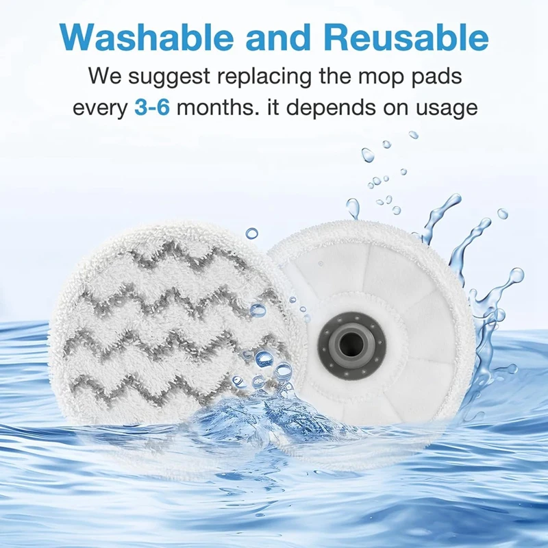 وسادات بديلة للممسحة الدوارة A98G لـ Bissell Spin-Wave 3897A Smartsteam Scrubbing Steam Mop، وسادات ممسحة Swepwave 12 عبوة