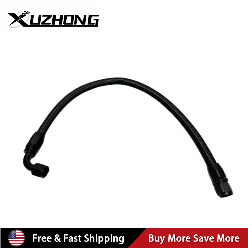 AN6 AN8 AN10 نايلون وستانلس ستيل مضفر CPE خرطوم الوقود خط الوقود الغاز مع 2 قطعة 0 ° -90 ° تركيبات لأنظمة التبريد #1