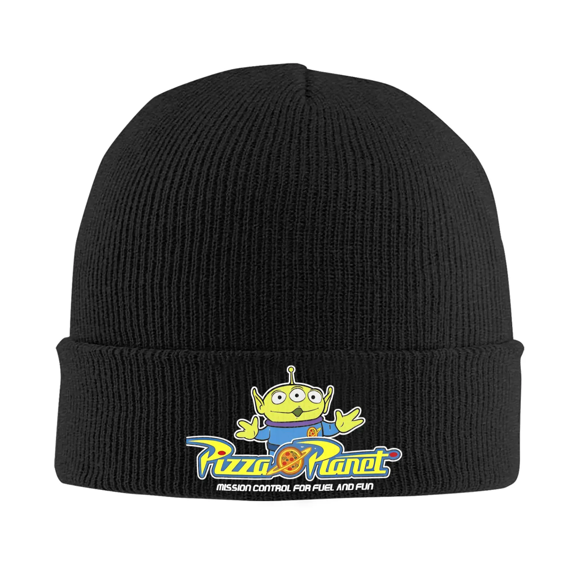 Pizza Planet Toy Alien Story Anime Knit Cuff Beanie For Unisex Warm Winter Movie Logo Knitted Caps