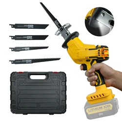 Cordless Reciprocating Saw 3000SPM Variable Speed Wood Metal PVC Cutting Electric Saber Saw For Dewalt 20V Battery (No Battery)