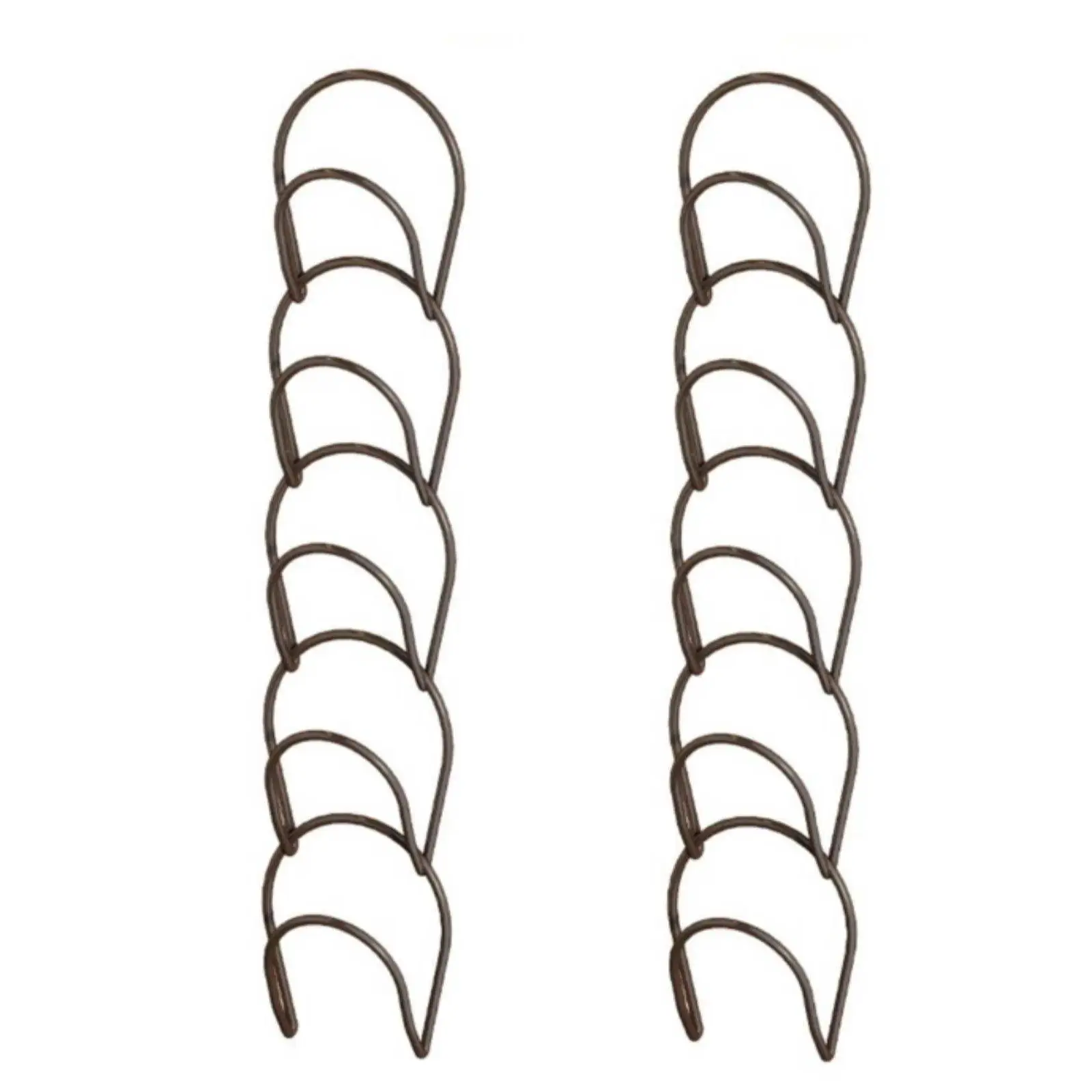 Wall Hanger for Clothes Hats Bags with Open Loop Shape Iron Rack No Mark Nails for Hall Entryway Closet Door Organizer