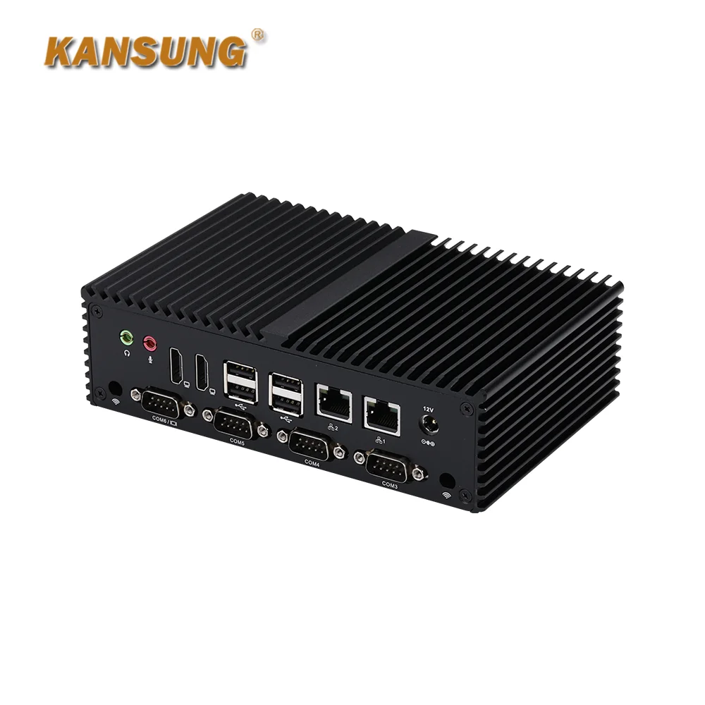 Kansung Alder Lake N100 Quad Core Fanless Mini PC 2*2.5 Gibabit Lan K10922X 6 COM Industrial Computer